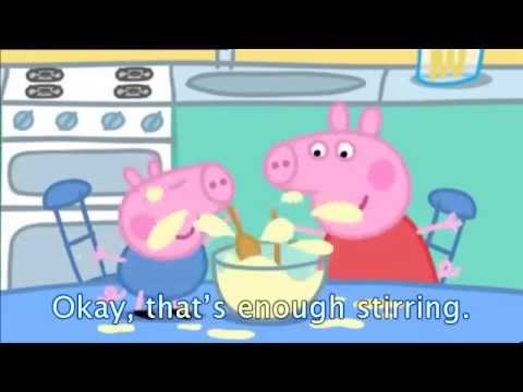 Dessin animé "Peppa Pig Cartoon - Pancake" avec sous titres
